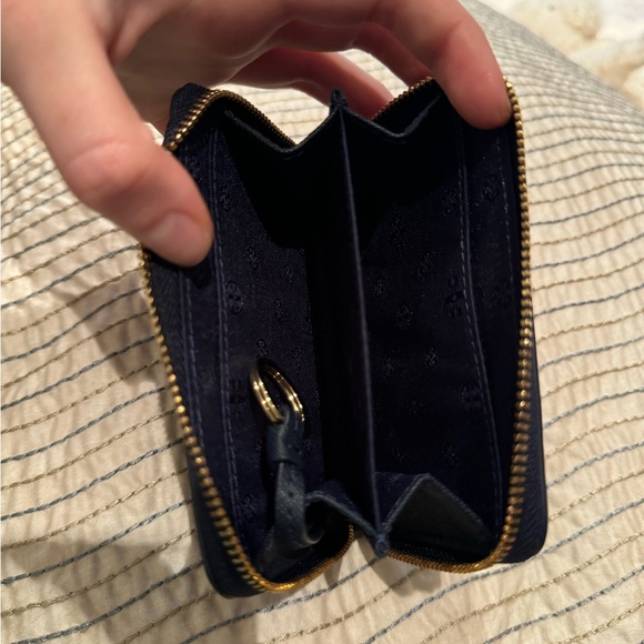 Tory Burch Navy Blue Card Case - Picture 4 of 5